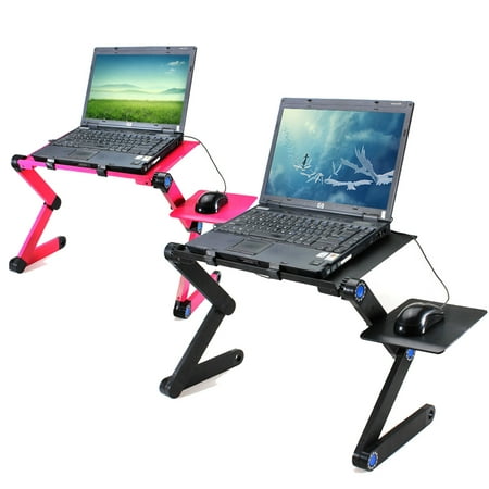 Ergonomic Computer Table - 360° Foldable Laptop Notebook Ergonomic Desk Table Fans Stand Portable Desk Bed Sofa Tray