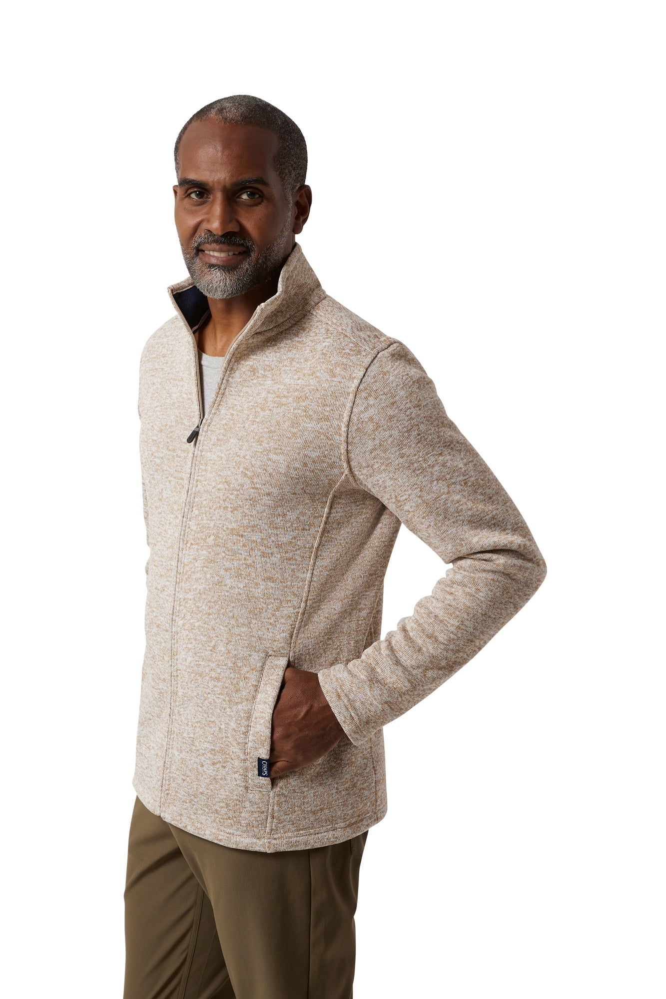 Chaps Men's & Big Men's Full Zip Sweater Fleece