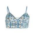 thumbnail image 4 of PENGXIANG Women‘s Lace V Neck See Through Spaghetti Strap Camisole Y2k Crop Tank Tops, 4 of 6