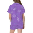 thumbnail image 3 of Satin Pajama Set For Girls Featuring Elegant Ocean Bow Print Design Ideal For Daily Relaxation And Cozy Bedtime Wear, 3 of 3