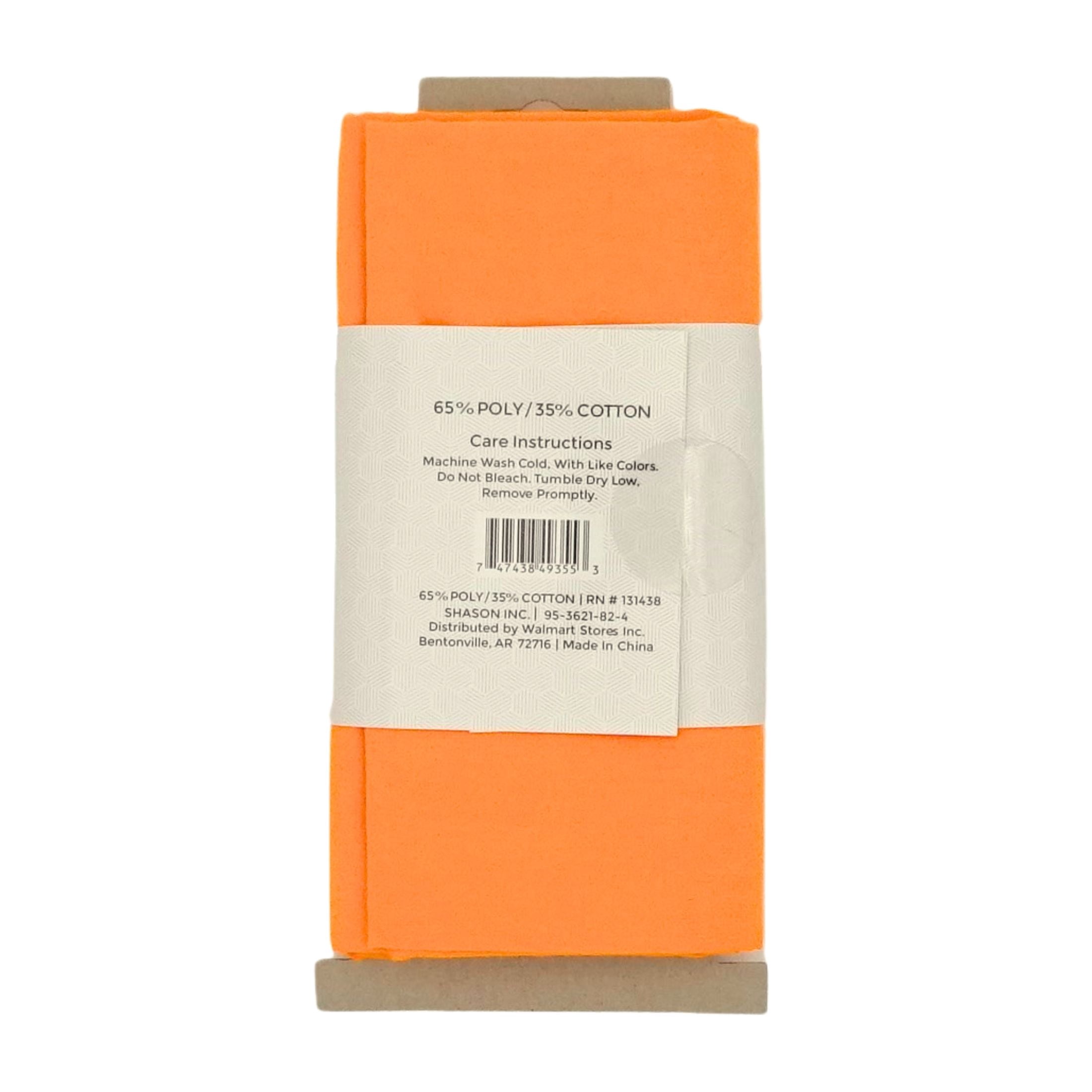 Shason Textile 2 Yard Cut Poly Cotton Fabric, Orange, 44" Wide for Craft & Quilting Projects