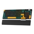thumbnail image 1 of RK ROYAL KLUDGE RK96 RGB Limited Ed, 90% 96 Keys Wireless Triple Mode BT5.0/2.4G/USB-C Hot Swappable Mechanical Keyboard w/Wrist Rest, Soft, 1 of 8