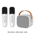 thumbnail image 3 of Guardoinrt Lecture Multi-Format en ABS et Microphone Inclus - YOHIA Machine de Karaoké Portable Bluetooth Blanc, 3 of 6