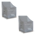 thumbnail image 3 of Covers & All Outdoor Chair Cover 18 OZ Pack of 2 Waterproof - 100% Weather Resistant Customize cover Stackable /Patio Chair covers with Air Pocket & Drawstring for Snug Fit (29"L x 30"D x 36"H, Grey), 3 of 6