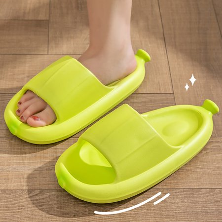 

Uheoun Pillow Slides for Women Non-slip Quick Drying Shower Slippers Women Cloud Slippers for Bathroom Cute Cartoon Sandals