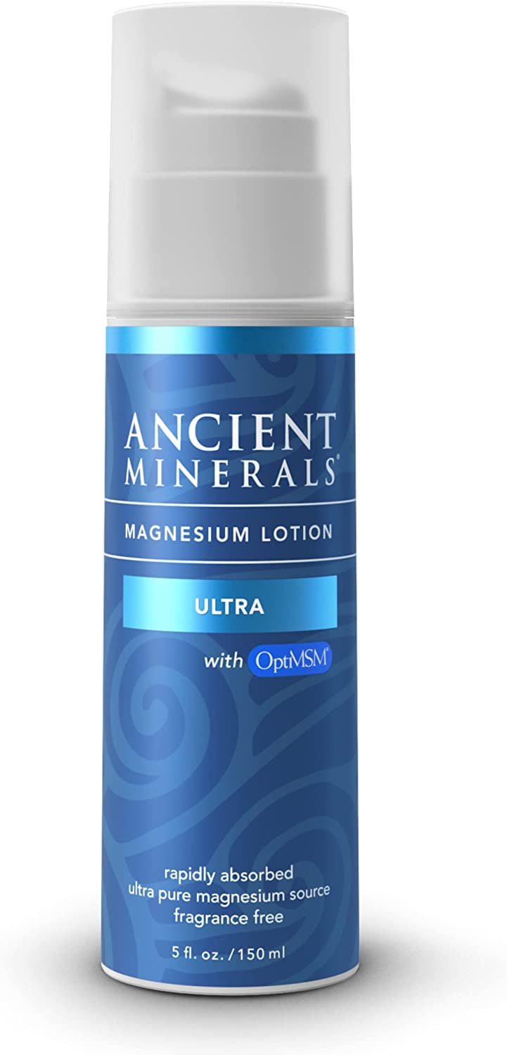 Ancient Minerals Magnesium Lotion Ultra Muscle Pain Relief, Leg Restless Sleep, 5 Oz - Walmart.com