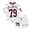 Brown, variant on Shadoumai Girls Letter Print Short Sleeve Shorts Casual Summer Outfit For Toddler Kids Back to School Outfits