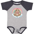thumbnail image 3 of Inktastic Sloth Yoga Rainbow Girls Baby Bodysuit, 3 of 5