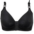 thumbnail image 5 of Sujetador de talla grande con hebilla frontal, fino, inalámbrico, ropa interior para mamá, sujetador ajustable push up para mujer, 5 of 5