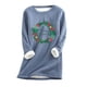 thumbnail image 2 of Puntoco Mujer Invierno Estilo Casual Moda Felpa Ropa Interior Cálida Manga Larga Cuello Redondo Top Puntoco Puntoco-2825, 2 of 3