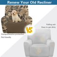 thumbnail image 4 of HELLHERO Fall Leaves Recliner Chair Covers for Single Seat Sofa Lounger, Brushed Non Slip Recliner Slipcover for Hotel Living Room Single Reclining Chair, 4 of 8