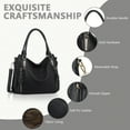 thumbnail image 5 of JOYSON Women's Shoulder Bag,Handbags,Tote Zipper Purse PU Leather Top-handle Satchel Bags Ladies Medium Black, 5 of 8