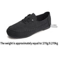 thumbnail image 6 of Women’s Leather Oxford Shoes Trendy Casual Loafers with Arch Support – Lightweight Non-Slip Casual Work Shoes Black 8.5(41), 6 of 9