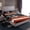Gray Orange Whit, variant on Erosebridal American Football City Bed Sheets Set Twin Size,New York Print Bedding Sets Twin Size,Geometric Stripe Bed Sheets Twin,Luxurious Bedroom Decoration，3-Piece