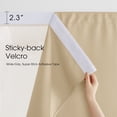 thumbnail image 2 of NICETOWN 2 Panels Rod-Free Outdoor Curtain for Patio Waterproof, Sticky Top & Backtab Bottom with Free Rope Windproof Privacy for Gazebo/Porch, Biscotti Beige, W52 x L84, 2 of 11
