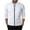 White, variant on Miluxas Men's Cardigan Polo Jacket Waffle Long Sleeve Zipper Polo Shirts Business Casual Solid Color Golf Shirts White