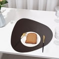 thumbnail image 3 of Faux Leather Placemat Waterproof Heat Resistant Geometric Design for Home Dining Table Protection, 3 of 5