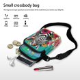thumbnail image 7 of HELLHERO Zebra Floral Pattern with Zipper Women Shoulder Bag Double-layer for Outdoor Daily Use, 7 of 7