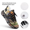 thumbnail image 4 of Wheelbarrow with Flowers Walking Shoes for Men Woman Lightweight Tennis Fashion Elastic Sports Shoes Cushion Basketball Shoes, 4 of 7