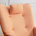 thumbnail image 5 of Sesslife Comfy Rocking Chair for Nursery, Glider Chair with High Backrest, Armrests & Upholstered Pad, Bedroom Nursery Rocker Chair for Baby & Kids, Orange, 5 of 7