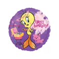 thumbnail image 1 of Looney Tunes - Globo de Aluminio Piolín Feliz Cumpleaños (Morado, Amarillo), 1 of 2