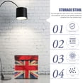 thumbnail image 4 of GOOHOCHY Taburete otomano plegable con almacenamiento para el hogar, taburete con diseño de bandera británica, 4 of 8