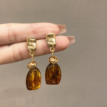 Zhuge Antique-Inspired Drop Dangle Earrings, 1-Pair Textured Retro Jewelry, Winter-Ready Vintage Statement Earrings,A27