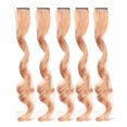 thumbnail image 2 of Curly Hair Extensions Clip In, 5pcs 55cm Curly Wavy Hairpiece Clip Multi Colors Party Highlights Clip In Colorful Synthetic Hair Extensions with Clips for Women and Girls, 2 of 7