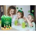 thumbnail image 6 of WaaHome Happy St. Patrick's Day Paper Gift Bags with Handle 11.5" Large Irish Lucky Shamrock Gift Bags with Tissue Paper Green Clover Wrapping Gift Bags for Kids St. Patrick's Day Party Favor Supplies, 6 of 7