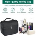 thumbnail image 5 of Hanging Toiletry Bag, Waterproof Traveling Toiletries Bag Portable Travel Makeup Pouch Multifunction Travel Bathroom Bag Organizer with Hook, 5 of 7