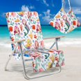 thumbnail image 2 of Aosijia Beach Chair Cover with Side Pockets Portable Chair Towel Cover Seat Cover for Sun Lounger Pool Sunbathing Garden Beach Hotel No Sliding, 2 of 5