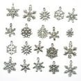 thumbnail image 4 of Paquete de 20 Antiguos Del de Nieve Mezclados de Plata Del Tíbet Colgante para Los Resultados de La Joyería de DIY, 4 of 4