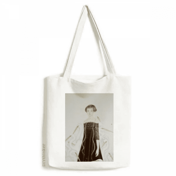 Beauty Egrets Chinese Style Watercolor Tote Canvas Bag Shopping Satchel Casual Handbag