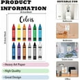thumbnail image 2 of 1 Pc Color Theme Educational Preschool Posters Red Yellow Orange Crayon Early Learning Poster Unframed Educational Charts 8x10 inch(20.5x25.4cm), 2 of 7