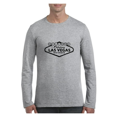 Welcome to Las Vegas Men Softstyle Long Sleeve