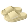 thumbnail image 3 of Modstep Womens Mens Arch Support Slides Plantar Fasciitis Cushioned Summer Slippers Comfortable Shower Shoes for Pool Indoor size 6 Beige, 3 of 4
