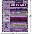 thumbnail image 5 of Grandma Gifts Blanket,Gifts for Grandma,Grandma Birthday Gifts Idea,Great Grandma Gifts,Birthday Gifts for Grandma,Best Grandma Gifts for Grandma from Grandkids/Grandchildren Blanket 60\u201dx50\u201d, 5 of 5