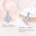 thumbnail image 3 of Love Knot Cremation Jewelry with Crystal Heart Urn Necklace for Ashes Cremation Jewelry for Ashes Love Heart Urn Pendant Memorial Keepsake Jewelry, 3 of 6