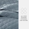 thumbnail image 6 of Noble Linens 3-Piece Dusk Blue Diamond Quilt Set, Full/Queen, 6 of 8