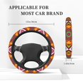 thumbnail image 4 of XMXT Vintage Ethnic Seamless Prints Steering Wheel Cover, Elastic Non-Slip Universal Fit Car Decor Accessories Protector for Auto SUV Trucks, 4 of 8