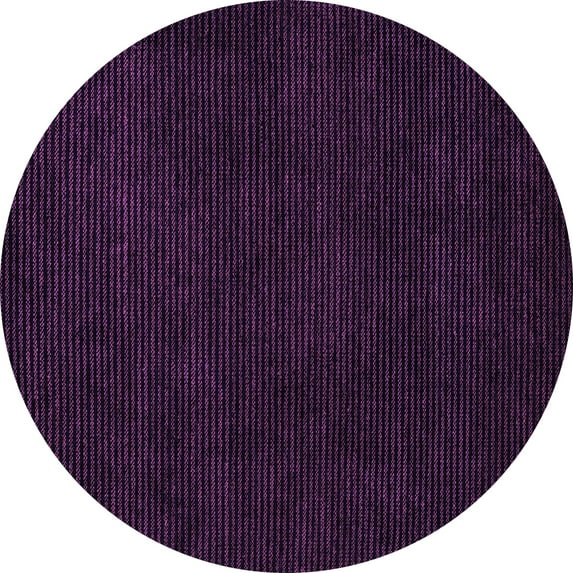 Ahgly Company Indoor Round Abstract Purple Modern Area Rugs, 6' Round