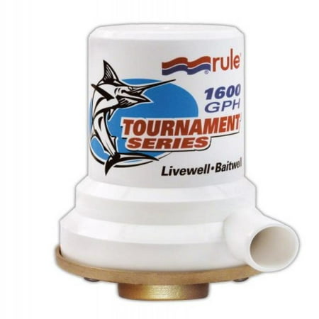Rule 209B Marine Rule 1600 Tournament Series Livewell Pump (1 NPT, Female-Single Port Bronze