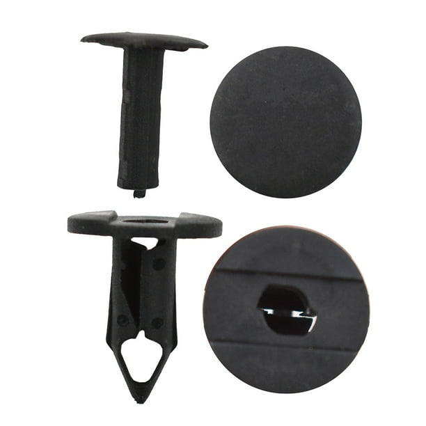 100Pcs 0.3in/8mm Bumper Clips Plastic Rivet Fastener Mud Flaps Fender