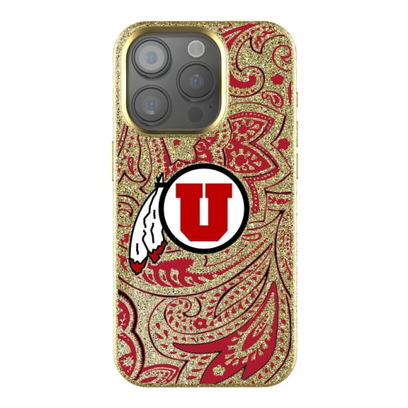 Keyscaper Utah Utes Paisley Bling iPhone Case
