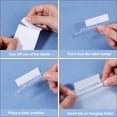 thumbnail image 4 of 1 Box 50Pcs Hanging File Folder Tabs Plastic Clear Insert Labels Split File Organizer Inserts, 4 of 4