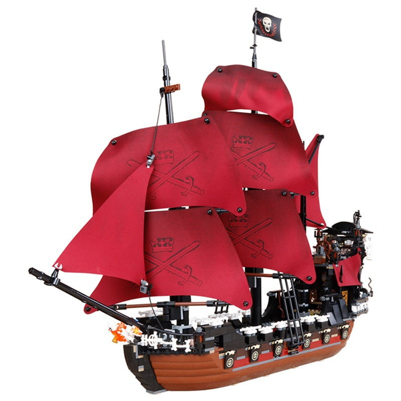 1151 Pc Queen Anne's Revenge Ship Pirates Of The-Caribbean Model Building\Blocks 