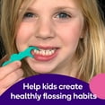 thumbnail image 3 of Kids Flossers (90 Count/1 Pack) | Strawberry Aroma Toddler Dental Flossable Picks with Ergonomic Design No-Slip Grip Smiley Face and Fun Colors, 3 of 3
