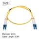 thumbnail image 2 of 5uds 3.3ft Monomodo Dúplex Cable Fibra Óptica Parcheo LSZH Saltador Fibra Óptica LC a LC para Centros Datos Routers Switches Transceptores, 2 of 6
