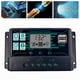 thumbnail image 3 of Controlador de Carga Solar, Regulador Inteligente de Batería de Panel Solar 12V / 24V / 5V, Pantalla LCD Ajustable Multifunción, Puerto USB Doble, Par 60A Macarena Controlador de carga, 3 of 8