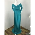 thumbnail image 4 of Ketyyh-chn99 Maternity Dress 2024 Summer Womens Maternity Off Shoulders Long Sleeve Photography Pregnants Solid Princess Dress Green,L, 4 of 5